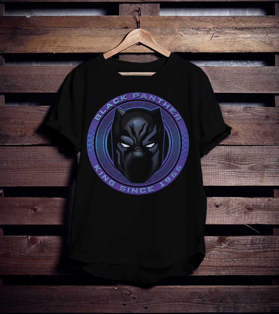 Marvel Black Panther King Since 1966 Iconic Mask T-Shirt