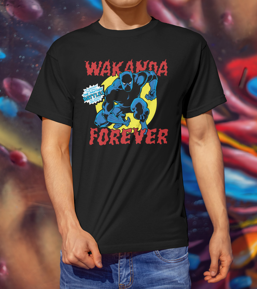 Wakanda Forever Marvel Black Panther Up Against The Panther Battles As Never Before T-Shirt