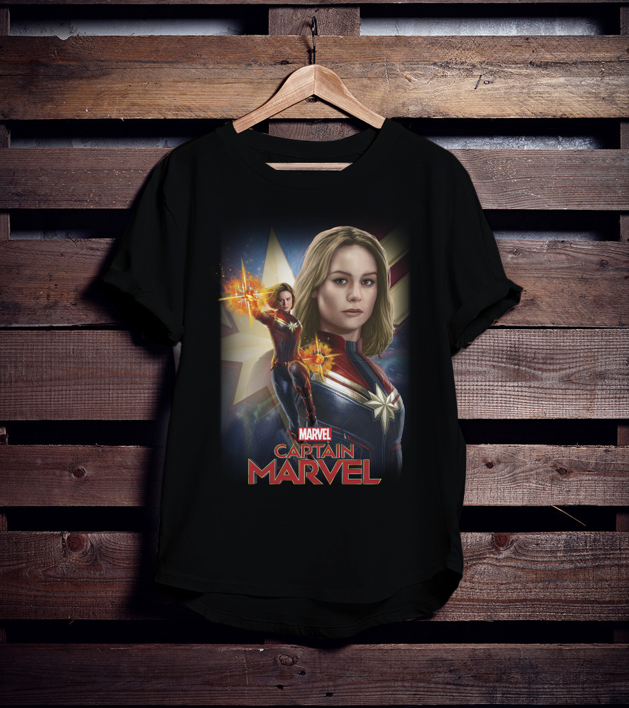 Marvel Captain Marvel Starburst Power T-Shirt