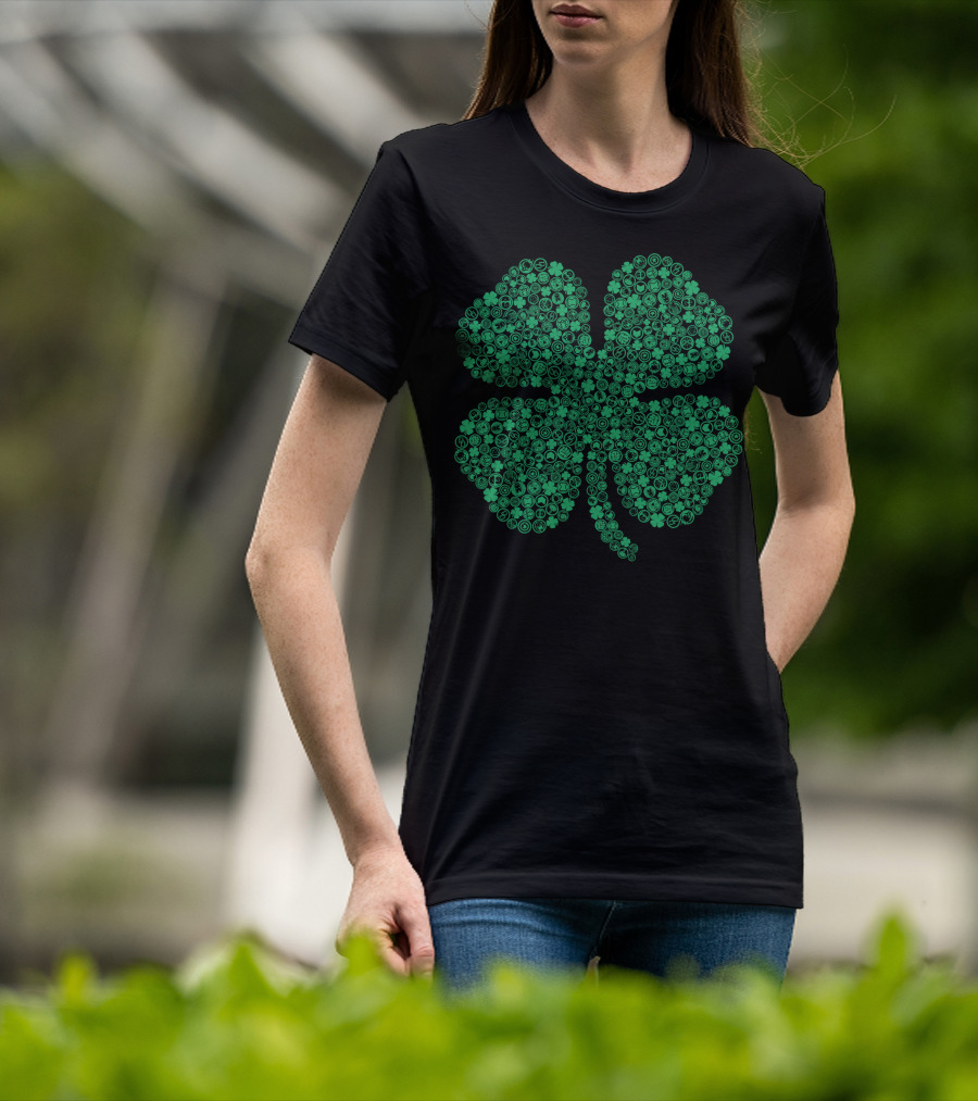 Marvel Hero Symbol Build Up Cloverleaf Icons T-Shirt