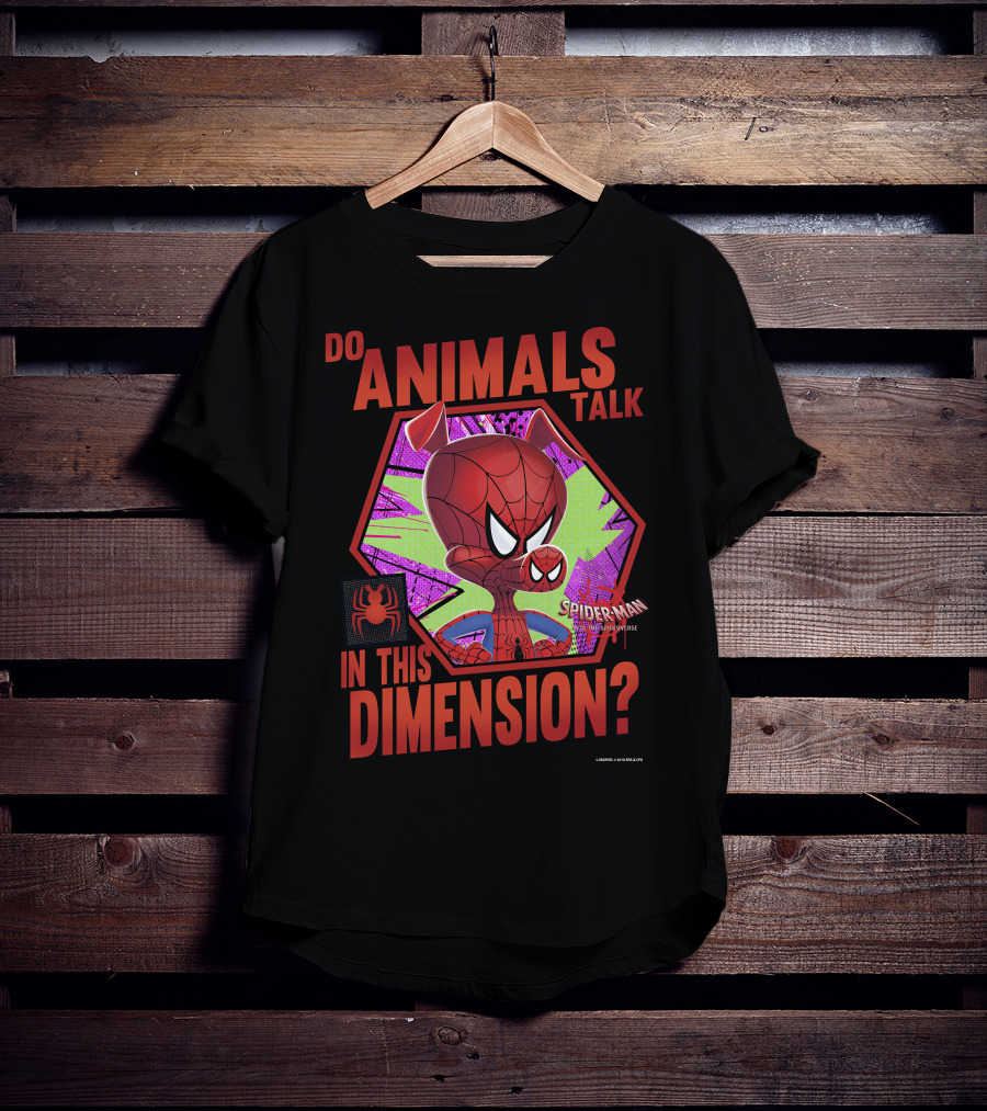 Do Animals Talk In This Dimension Spider-Man Spiderverse T-Shirt