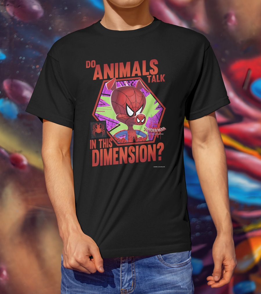 Do Animals Talk In This Dimension Spider-Man Spiderverse T-Shirt
