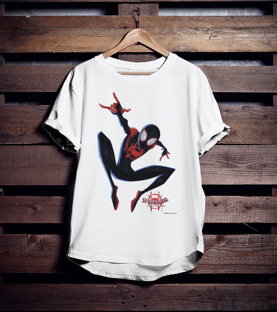 Spider-Man Into The Spiderverse Miles Morales Marvel T-Shirt