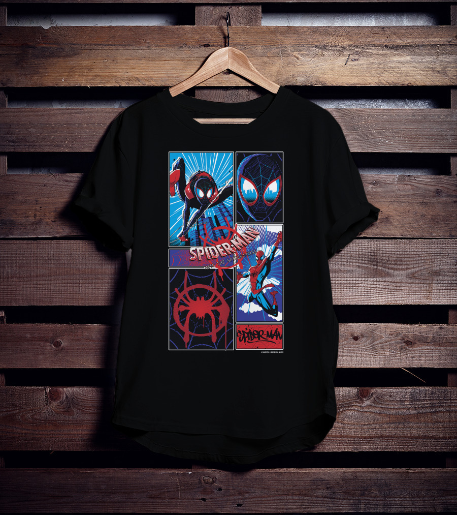 Marvel Spider-Man Spiderverse Miles Morales And Peter Parker T-Shirt