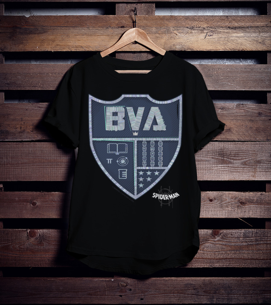 Spider-Man Spiderverse BVA School Crest Emblem T-Shirt