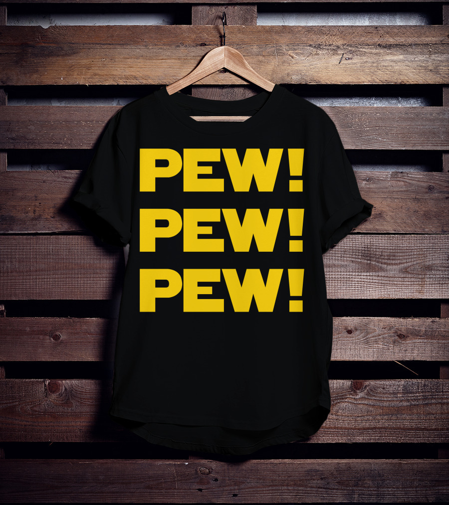 Star Nerd Geek Wars Space Pew Pew Pew Pew Pew Pew T-Shirt