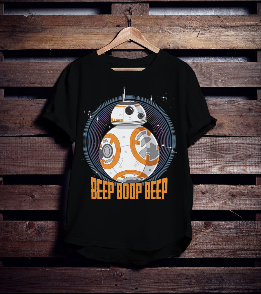 Star Wars BB-8 Beep Boop Beep Circle T-Shirt