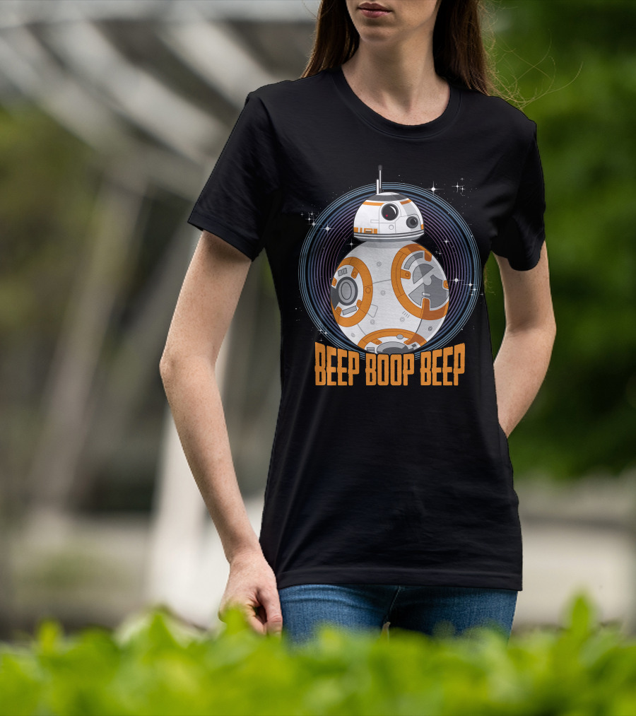 Star Wars BB-8 Beep Boop Beep Circle T-Shirt