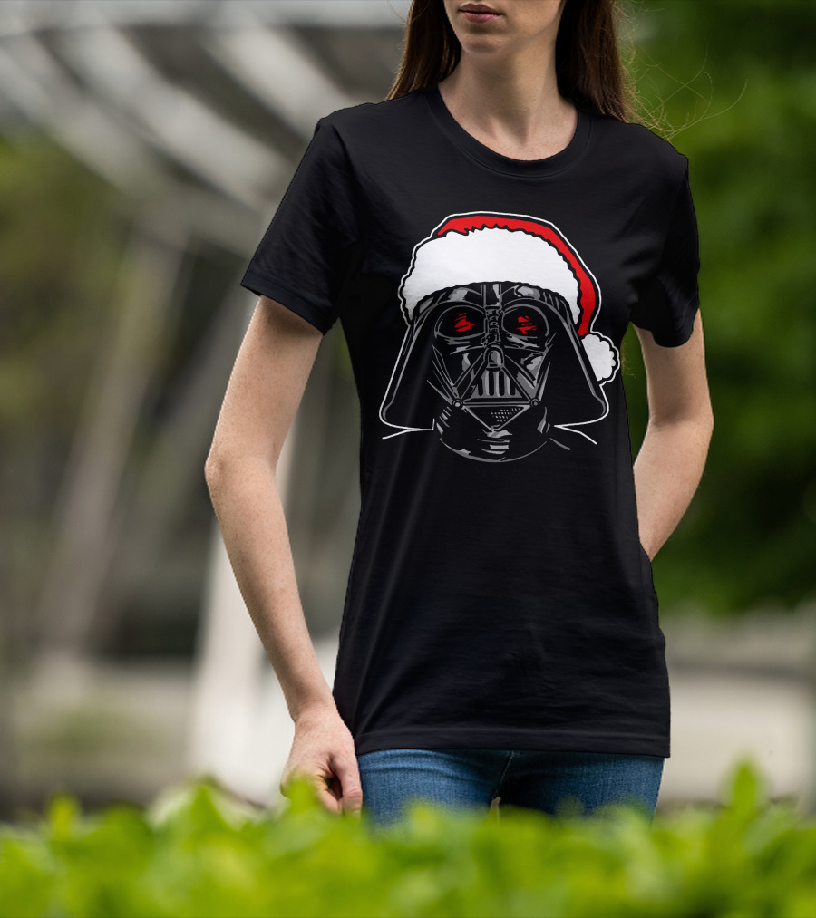 Star Wars Darth Vader Santa Sketch Holiday T-Shirt