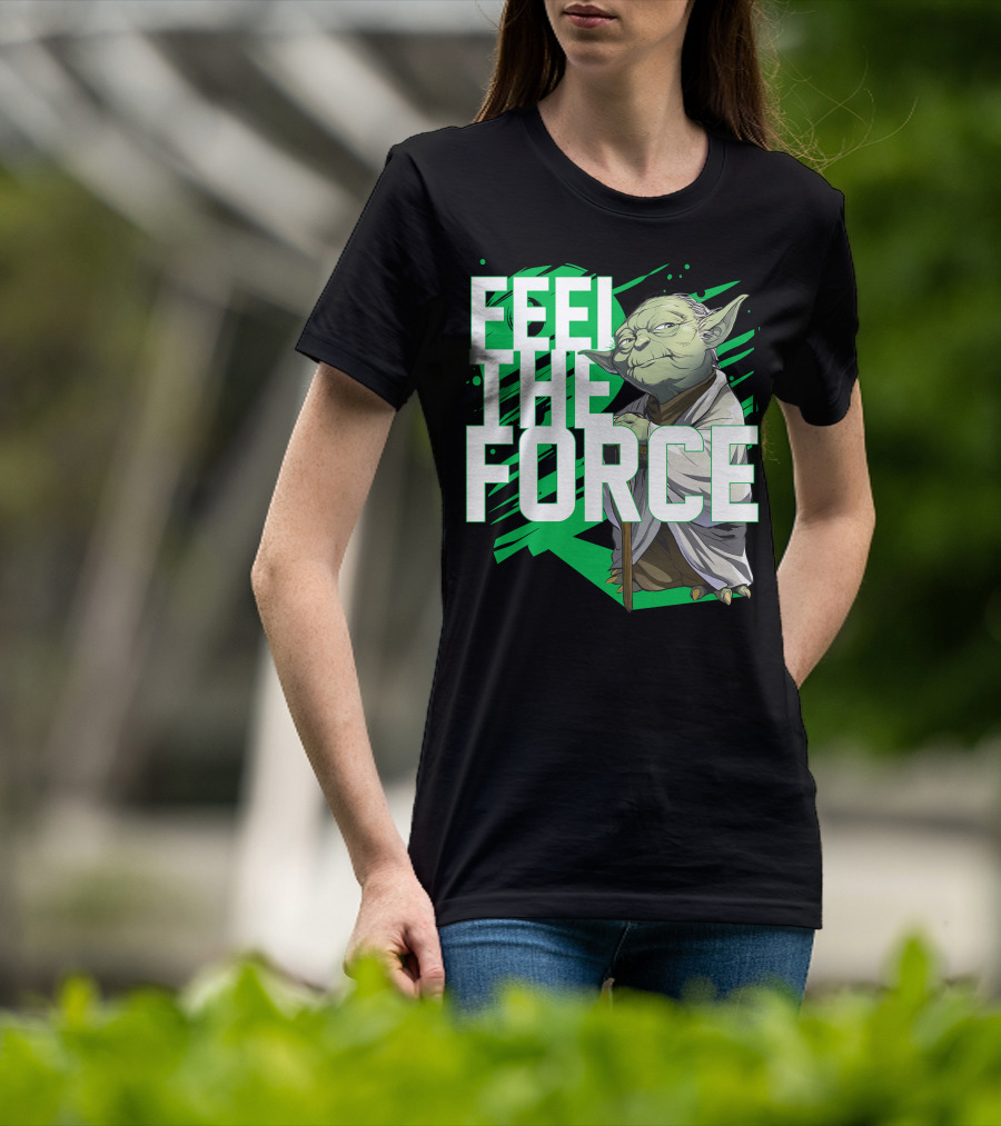Star Wars Feel The Force Yoda Jedi Master T-Shirt