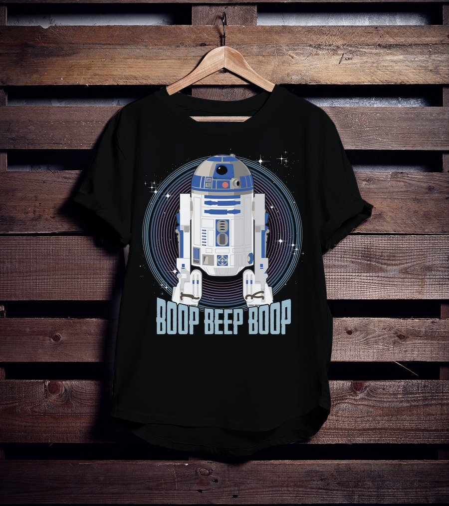 Star Wars R2-D2 Boop Beep Boop Circle T-Shirt