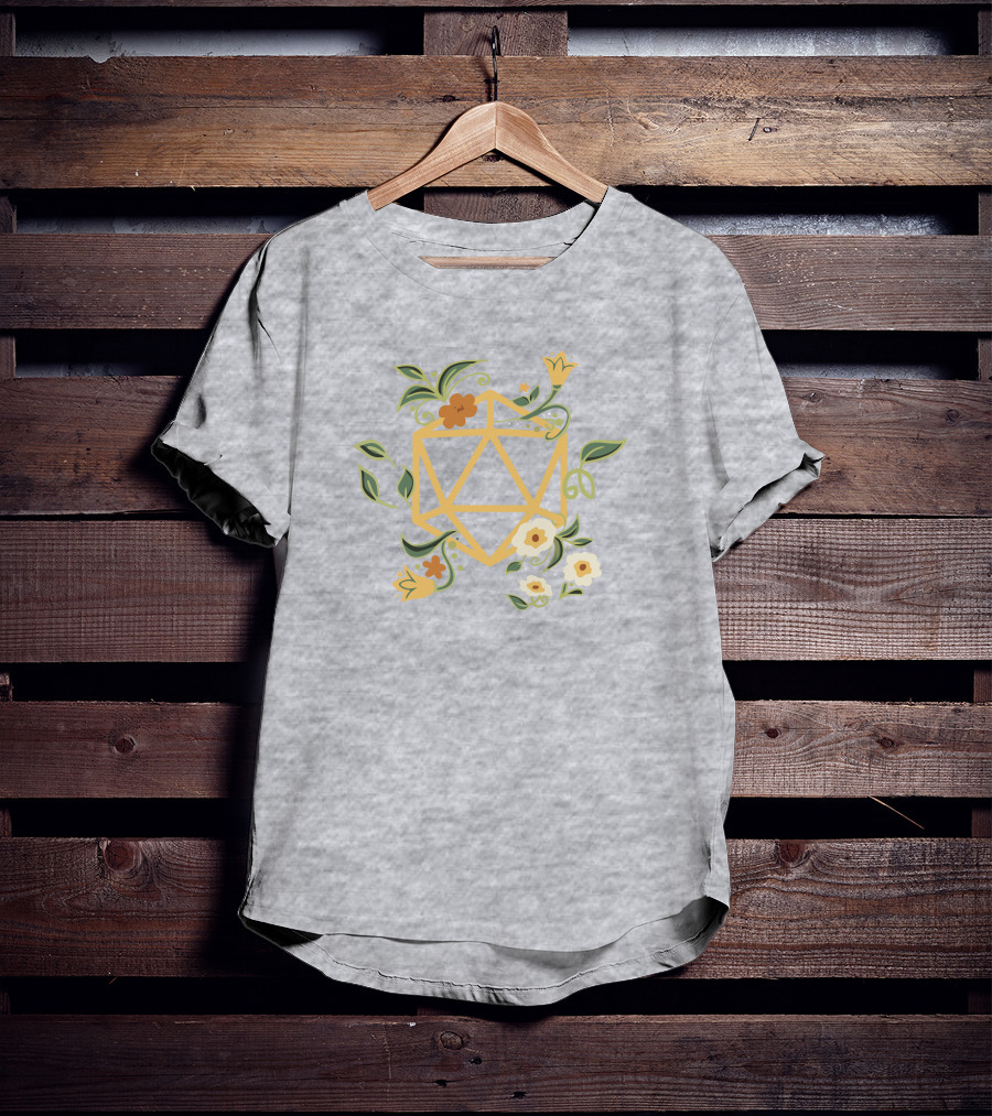 Harli Kane Pax Eastharli Hero Floral Druid Dice Dungeons And Dragons T-Shirt