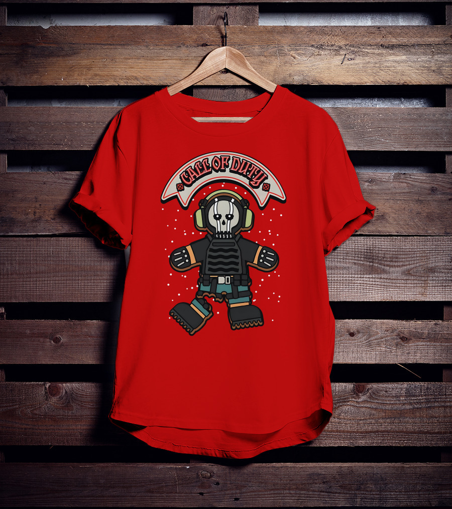 Call Of Duty Soldier Skull Headset T-Shirt