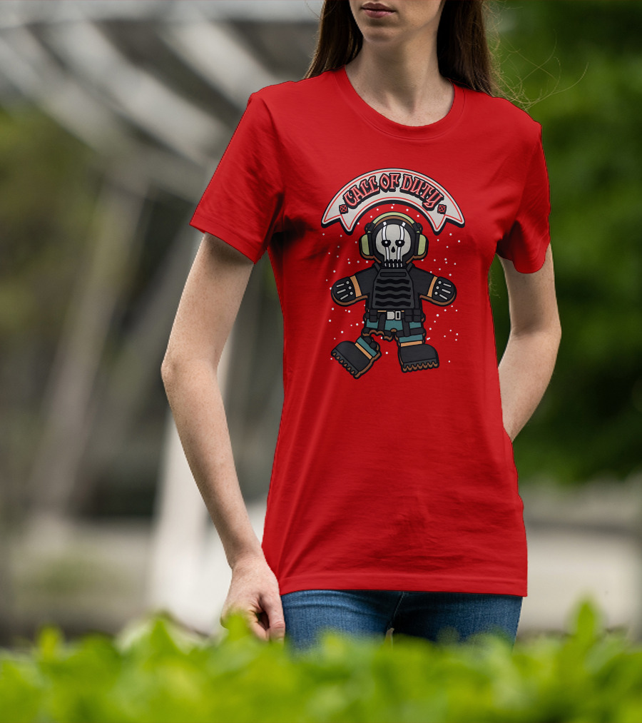 Call Of Duty Soldier Skull Headset T-Shirt
