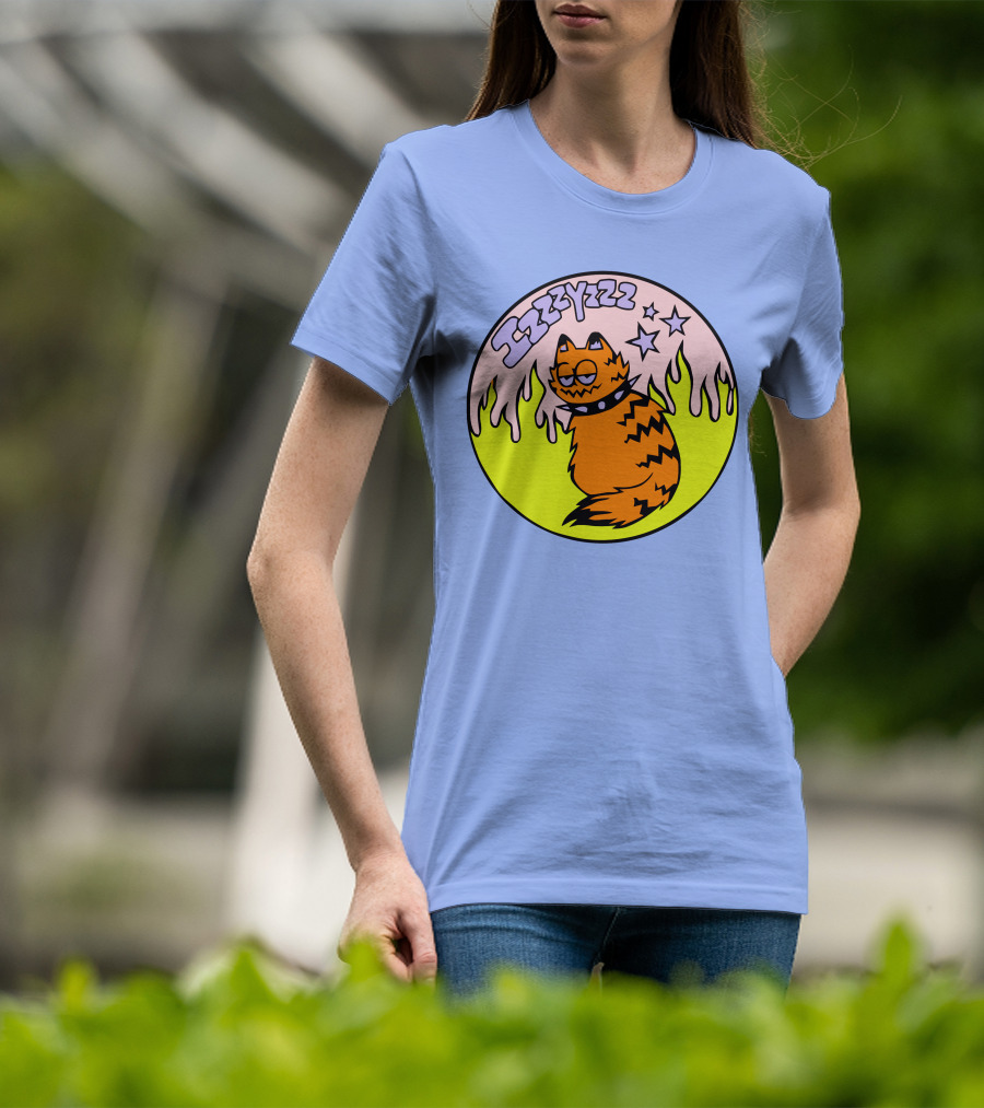 Izzzyzzz Crowdmade Merch Garfield Flame Stars T-Shirt