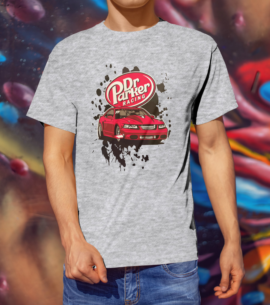 Dr Parker Racing Cleetus McFarland Merch Red Car T-Shirt