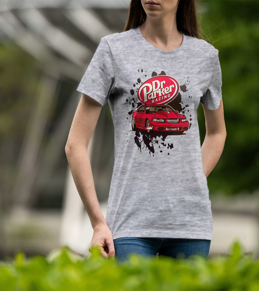 Dr Parker Racing Cleetus McFarland Merch Red Car T-Shirt
