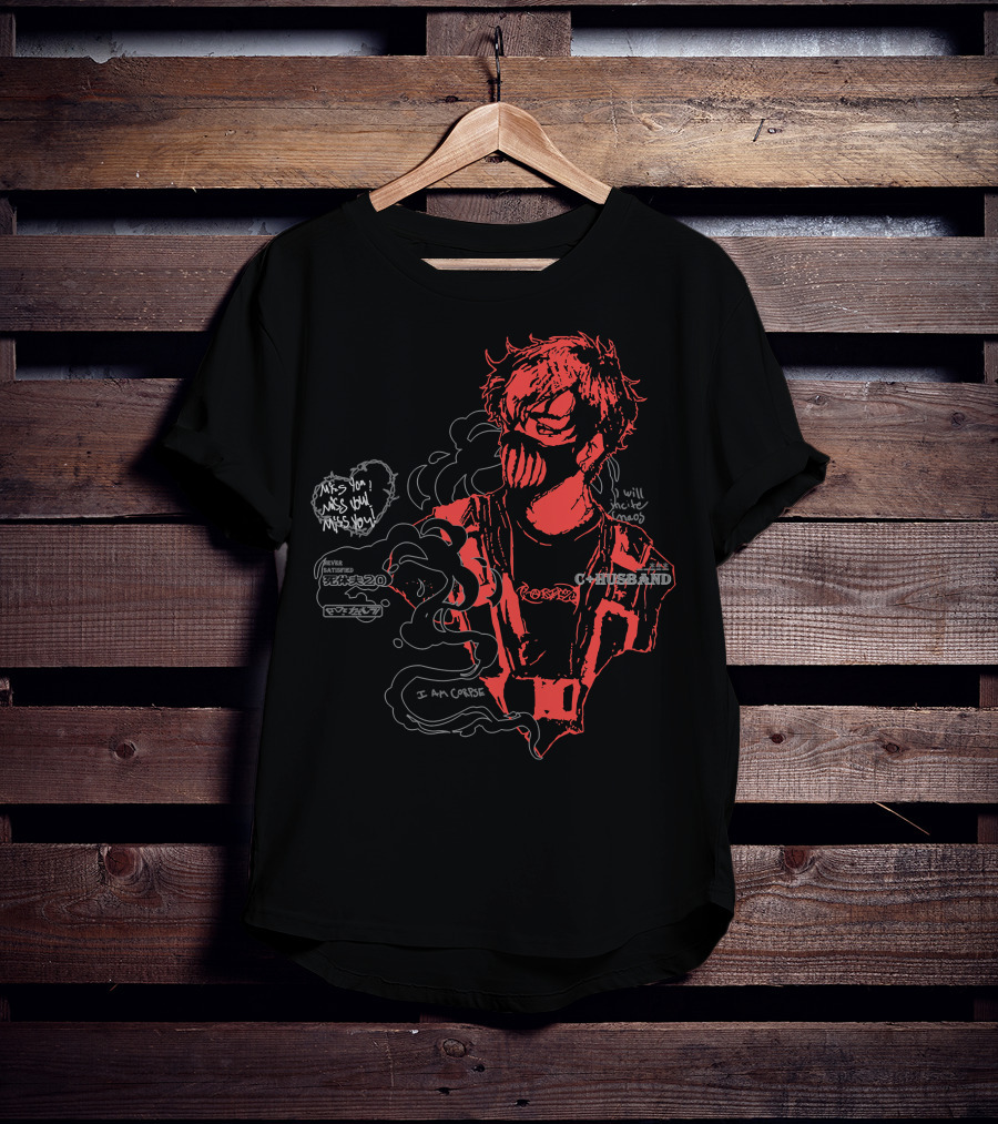 Corpse Husband I Am Corpse Miss You Will Under Ghost T-Shirt