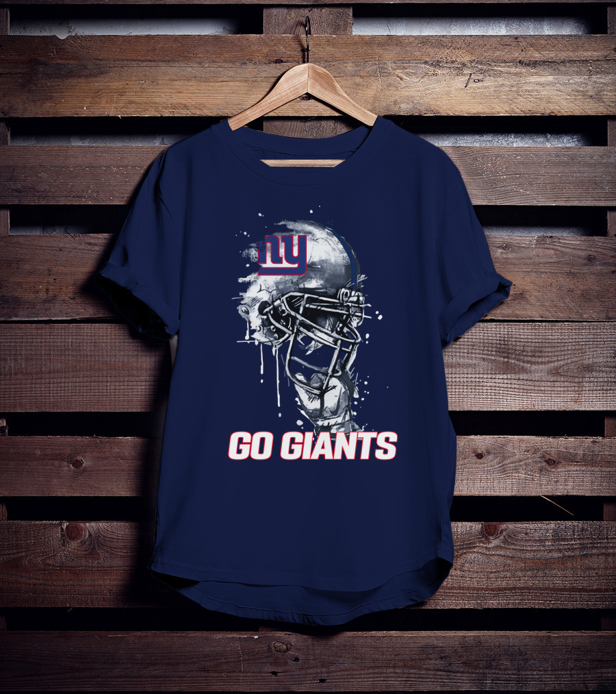 Ny Giants Football Helmet Go Giants T-Shirt