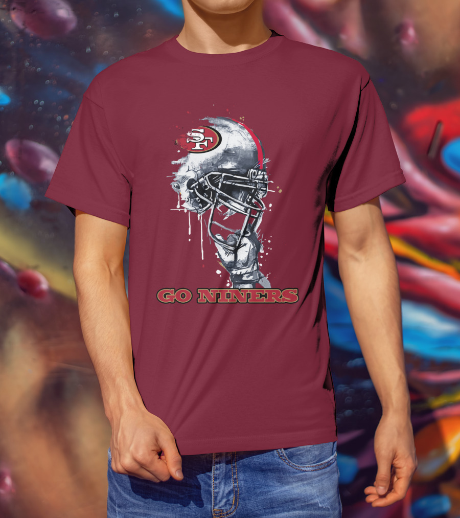 Go Niners Sf Football Helmet T-Shirt