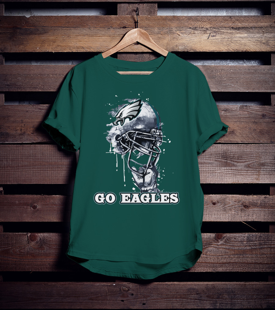 Philadelphia Eagles Helmet Go Eagles T-Shirt