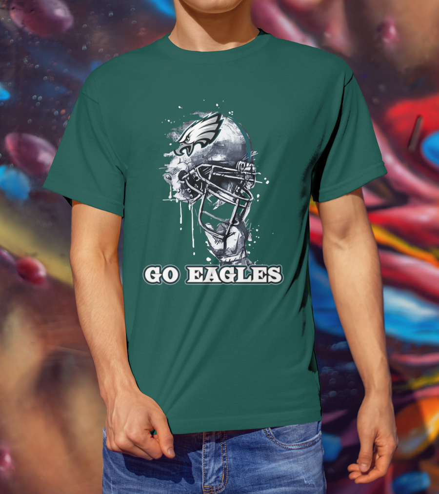 Philadelphia Eagles Helmet Go Eagles T-Shirt