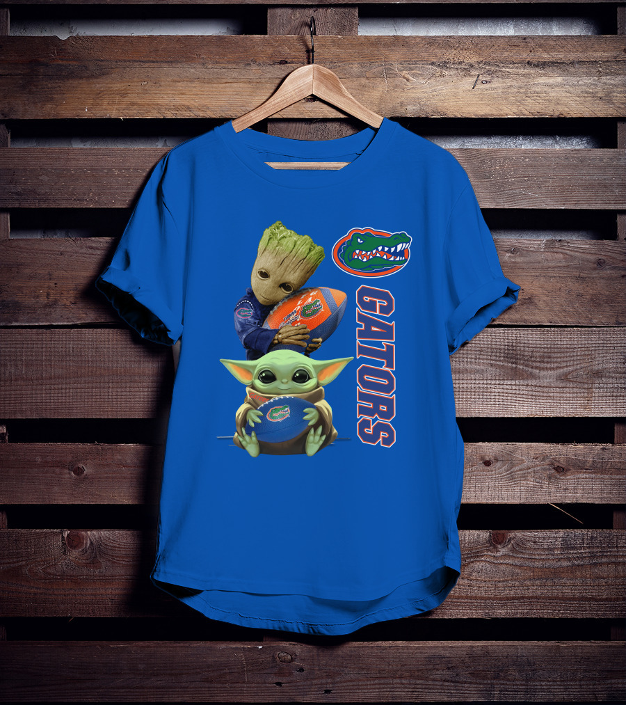 Gators Football Baby Alien And Tree Creature T-Shirt