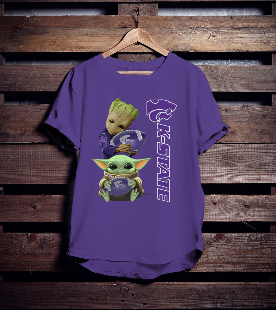 K-State Wildcats Groot Baby Yoda T-Shirt