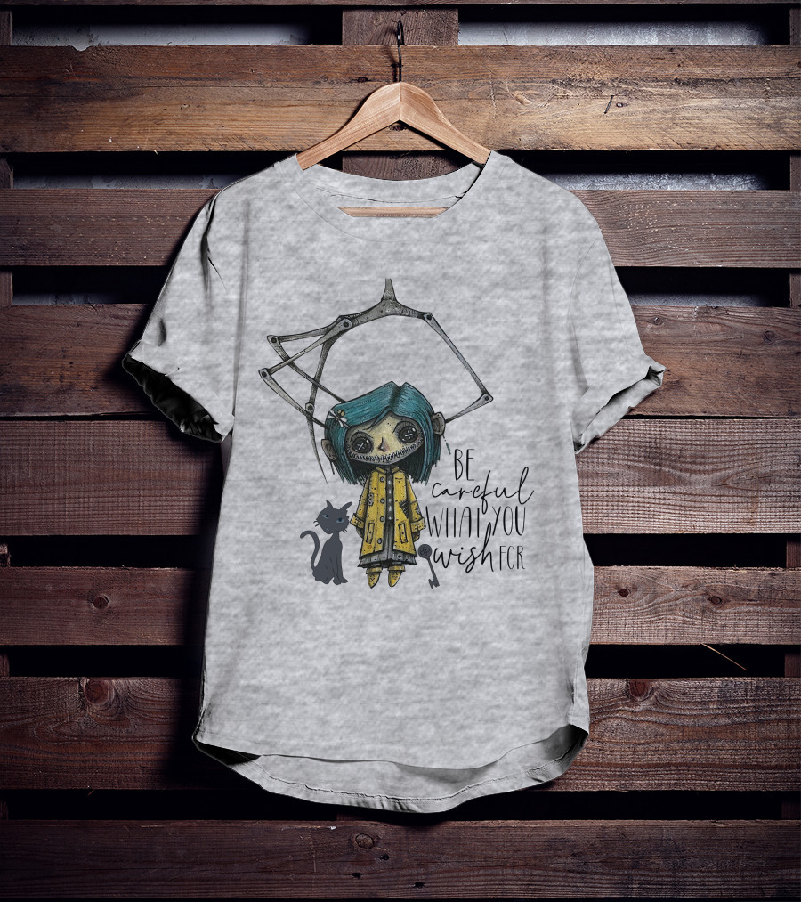 Be Careful What You Wish For Doll With Cat T-Shirt