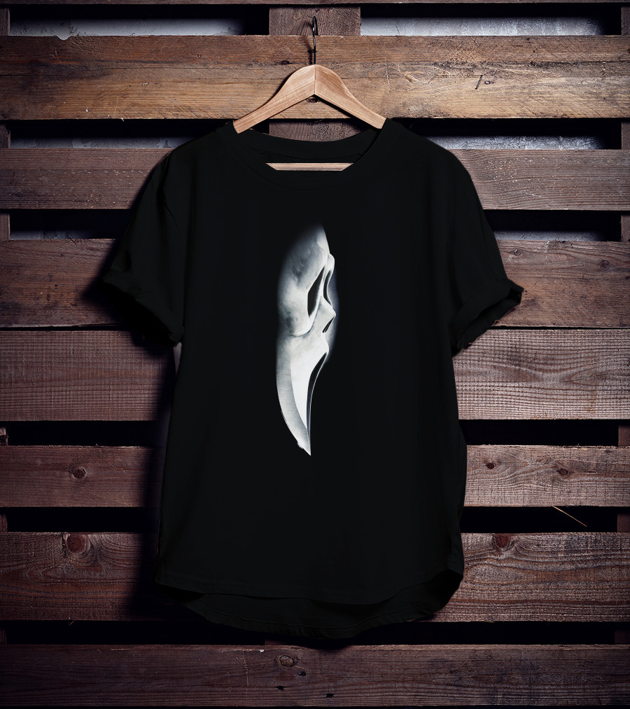 Ghostface Mask Scream Knife Horror Movie Slasher Halloween T-Shirt
