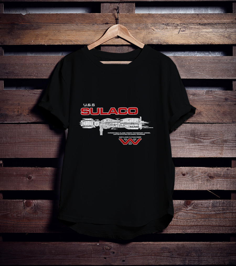 U.S.S. Sulaco Conestoga-Class Troop Transport Vessel Weyland-Yutani Corp T-Shirt