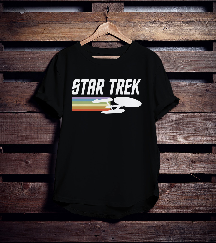Star Trek Enterprise Rainbow Trail T-Shirt