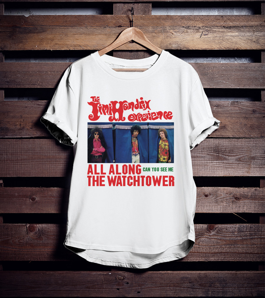 The Jimi Hendrix Experience All Along The Watchtower Can You See Me T-Shirt
