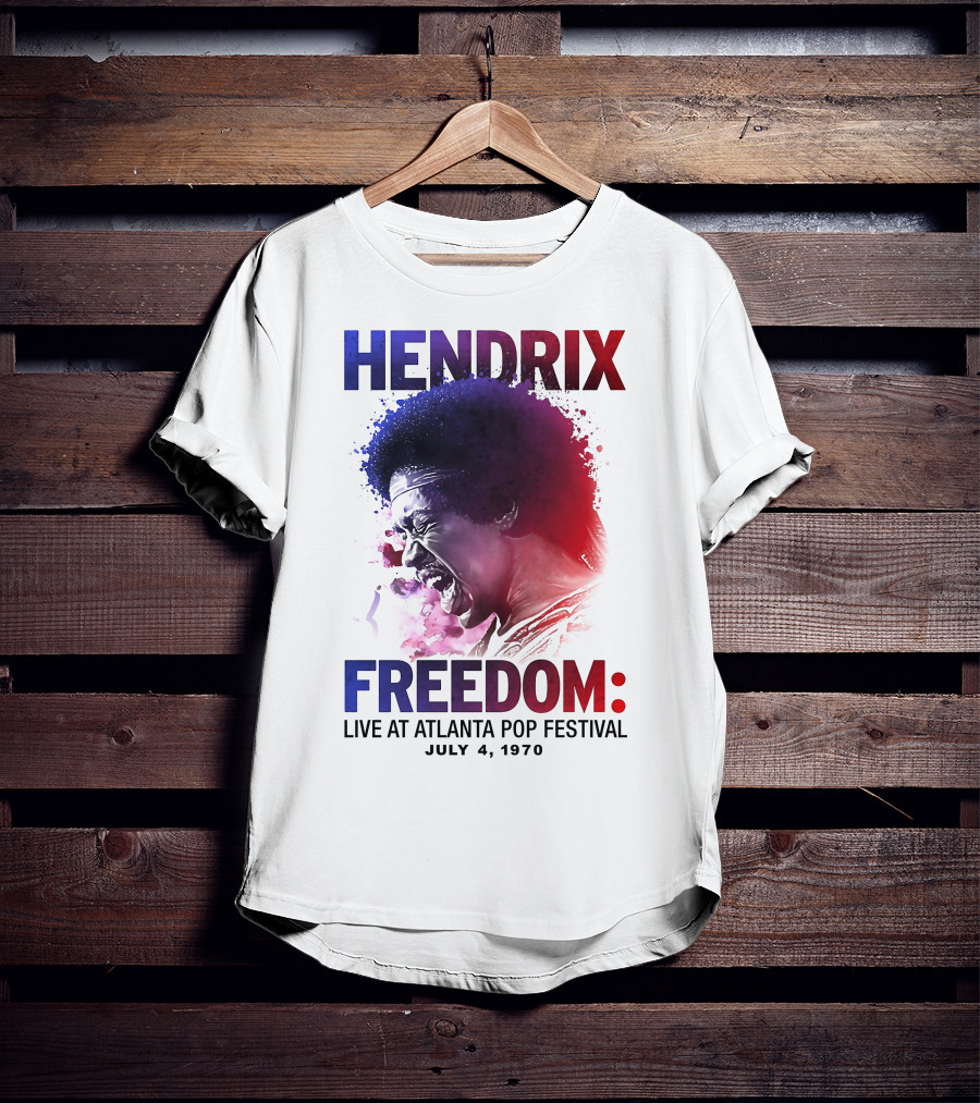 HENDRIX FREEDOM LIVE AT ATLANTA POP FESTIVAL JULY 4 1970 T-Shirt
