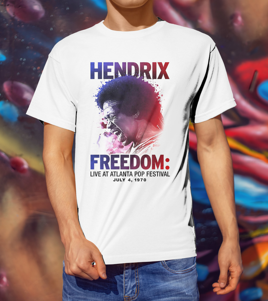 HENDRIX FREEDOM LIVE AT ATLANTA POP FESTIVAL JULY 4 1970 T-Shirt