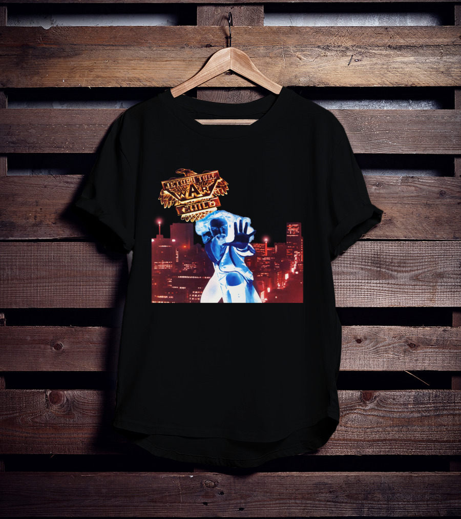 Faster Than A Bullet War Child Urban Heroic Cityscape T-Shirt