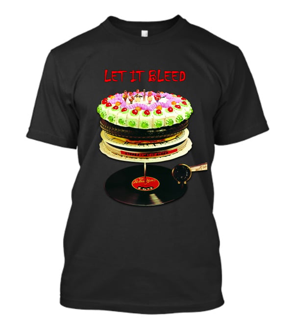 Let It Bleed Rolling Stones Cake Vinyl Record T-Shirt