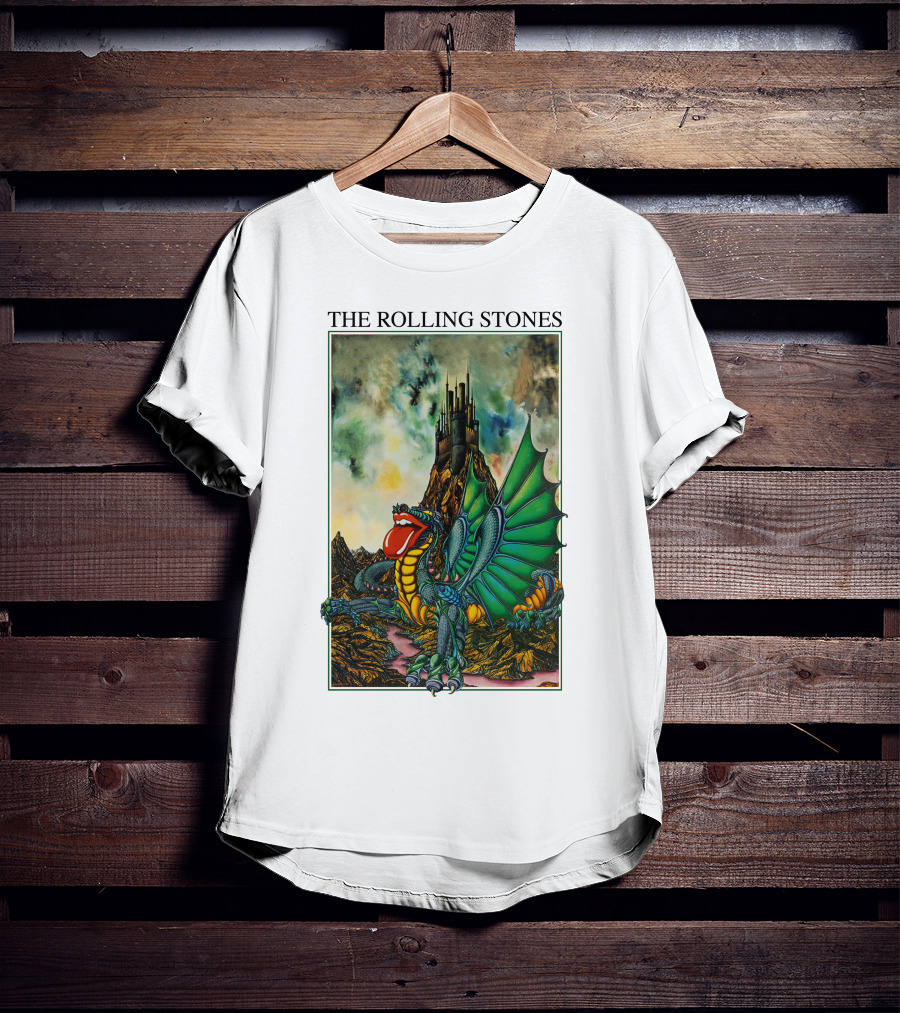 The Rolling Stones Dragon And Castle Scene T-Shirt