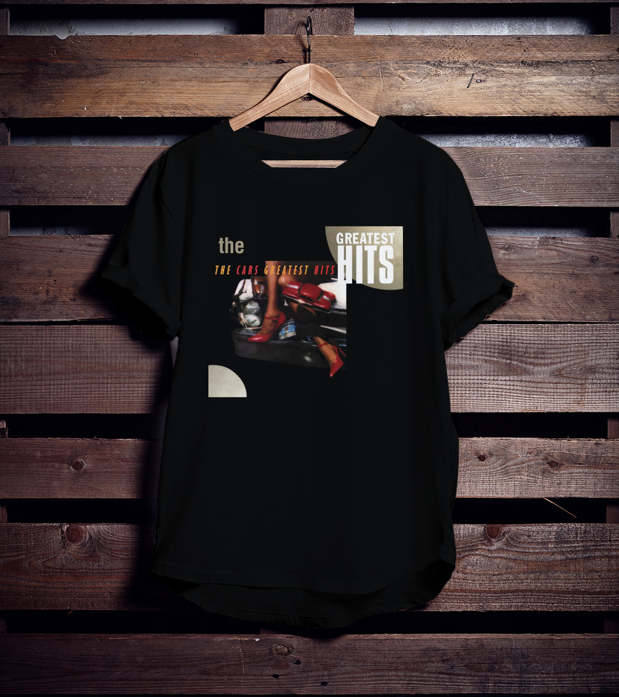The Cars Greatest Hits Album Cover Retro T-Shirt