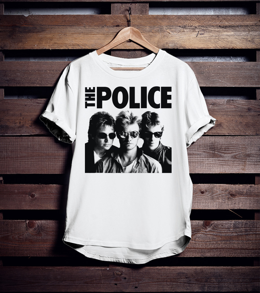 The Police Band Black And White Photo T-Shirt