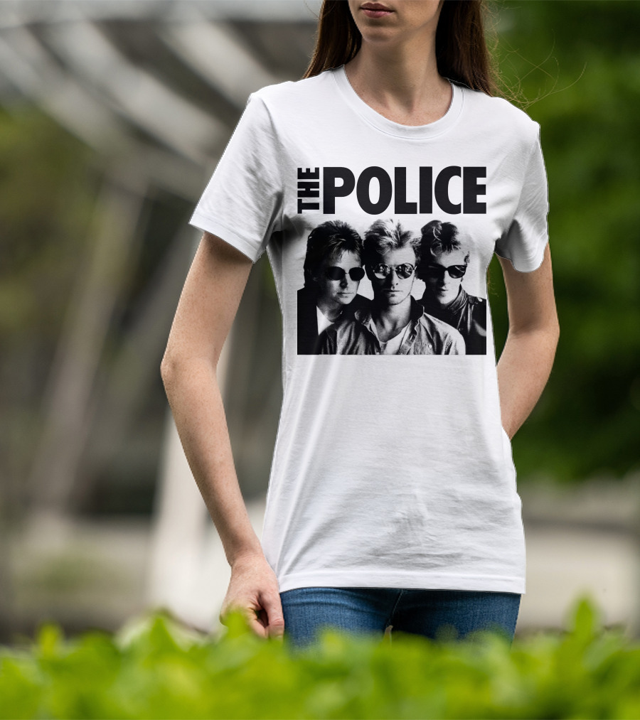 The Police Band Black And White Photo T-Shirt
