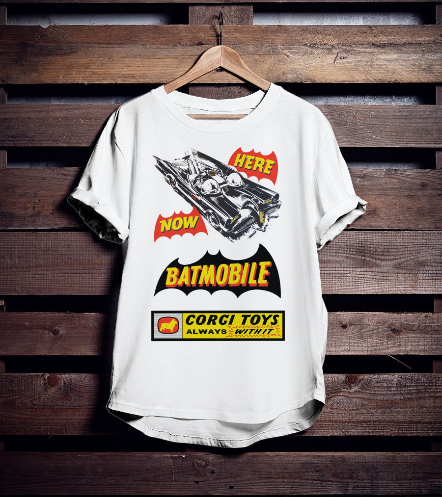 Batmobile 267 Here Now Corgi Toys Always With It T-Shirt