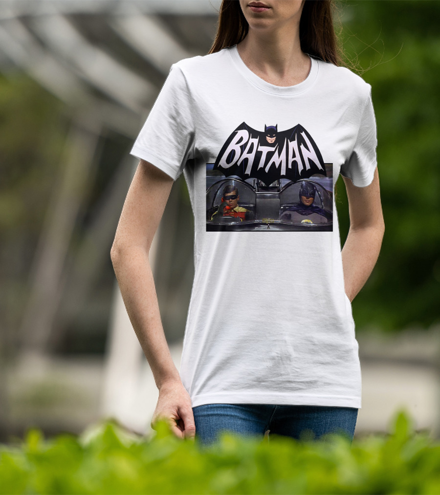Batman TV Series Batmobile Dynamic Duo T-Shirt