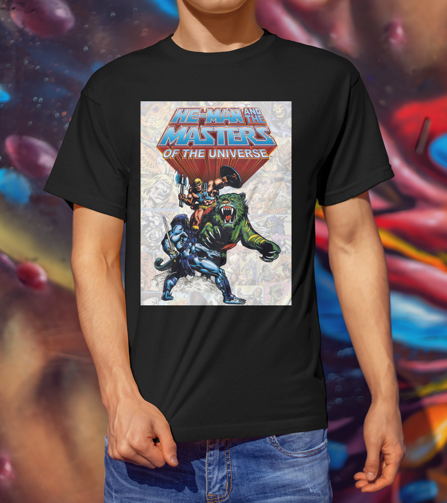 He-Man And The Masters Of The Universe Comic Style Action T-Shirt