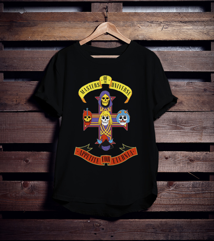 Masters Of The Universe Appetite For Eternia Cross Skulls T-Shirt