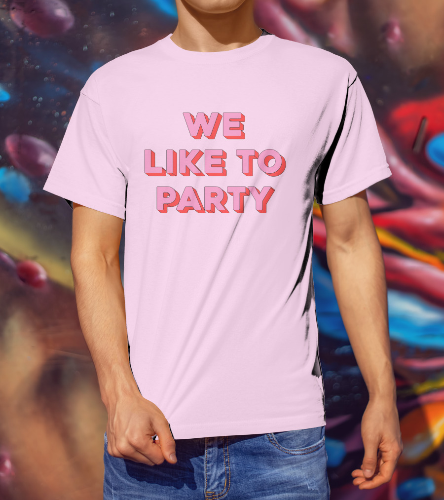 WE LIKE TO PARTY Red T-Shirt