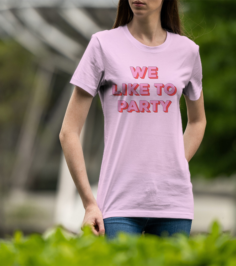 WE LIKE TO PARTY Red T-Shirt