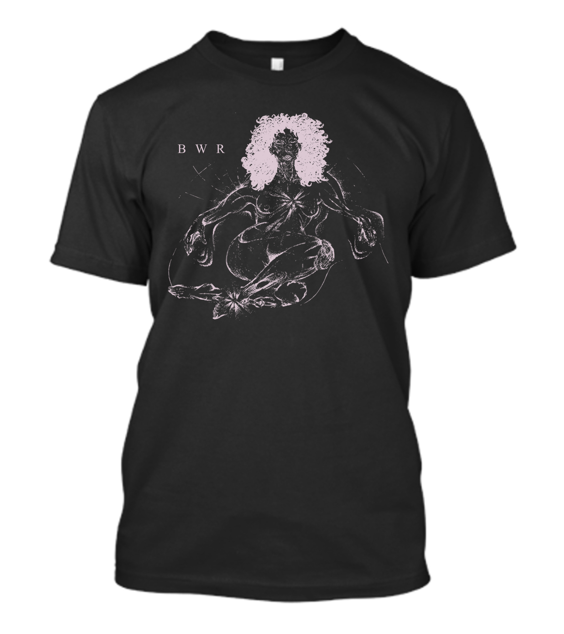 Kehlani Wondering Wandering BWR Mystical Figure With Curly Hair T-Shirt