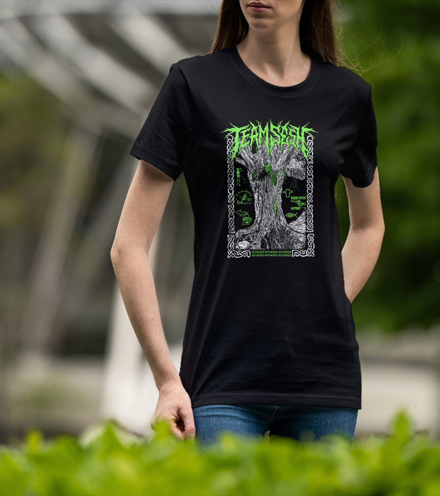 Teamsesh Withered Green Tree Wrong House Mothman 64 T-Shirt