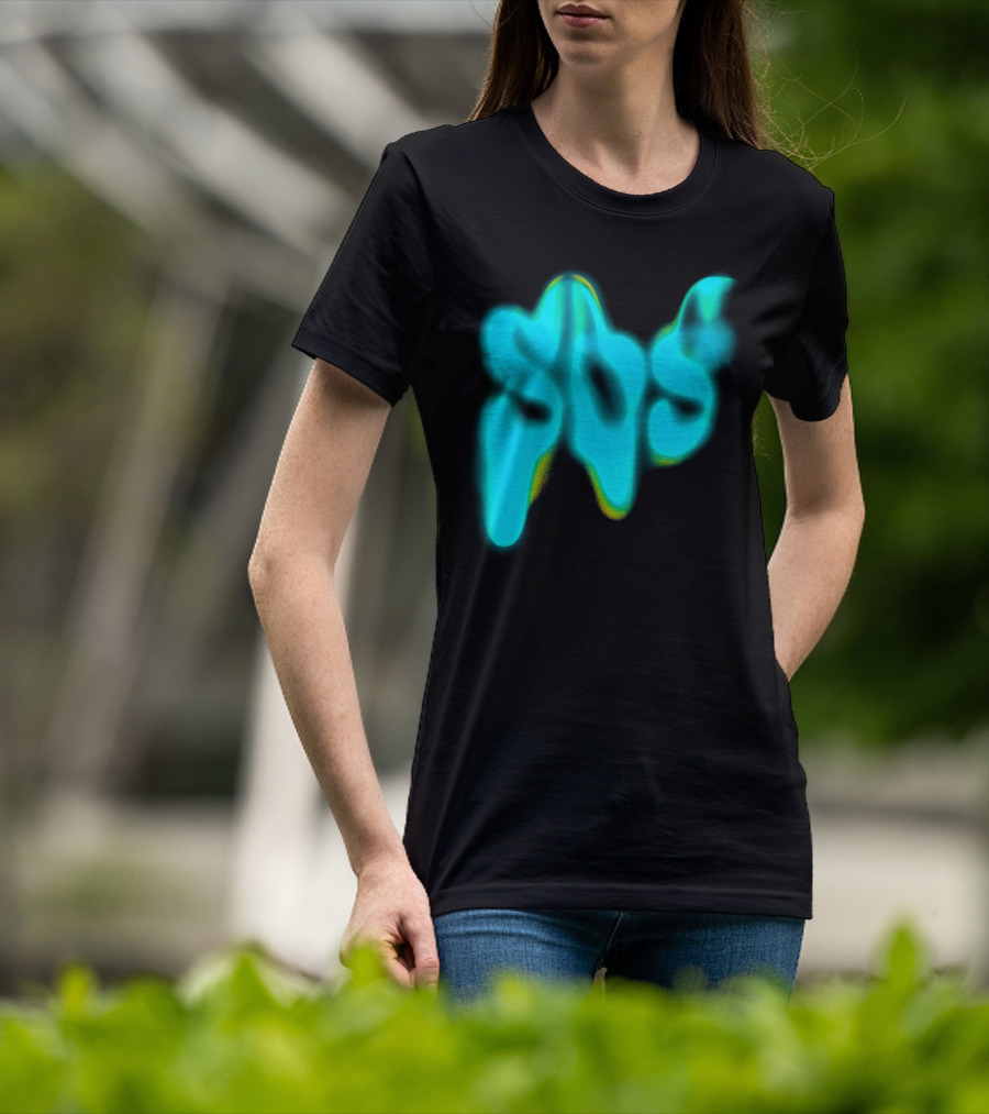 Sza SOS Neon Glow Image T-Shirt